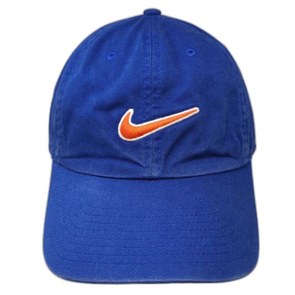 Nike Trucker Hat Blue One Size Heritage 86 Swoosh Adjustable Slideback Logo